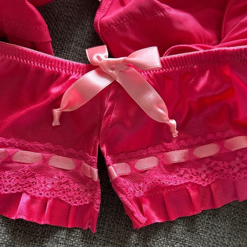 NWOT Vintage Style VS Sexy Little Things Ruffled Panties Set - Picture 6 of 14